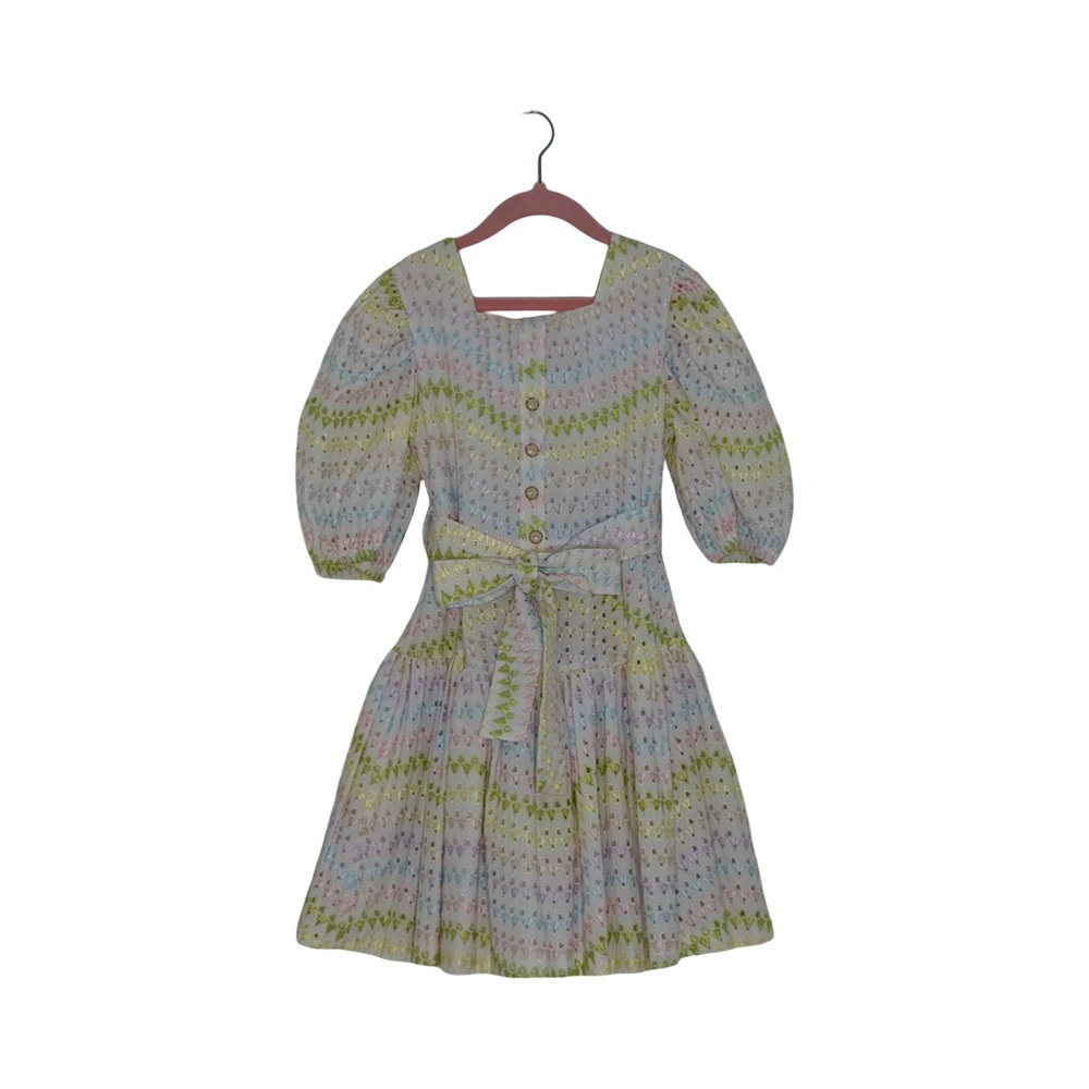 Charming Kids Formal Dress with Bow Accent